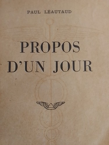 Livre propos jour de - d'un,