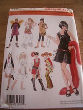 7057  PATRON "SIMPLICITY COSTUME PIRATE CLOWN INDIENNE ANNEE FOLLE ANGE ETC 7/14