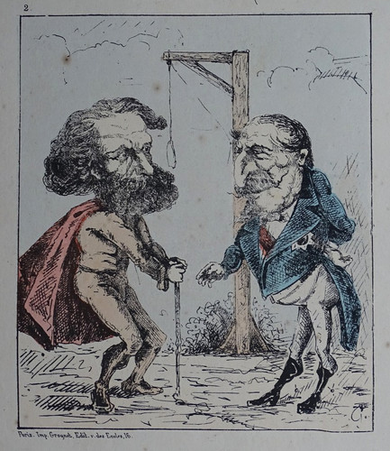 1871 lithographie originale - lithographie,