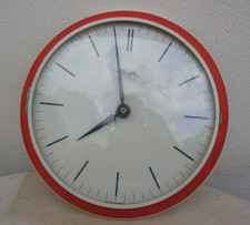 horloge vintage orange céramique Kienzle électric , fonctionne , années 70