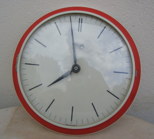 Horloge vintage orange - vintage,