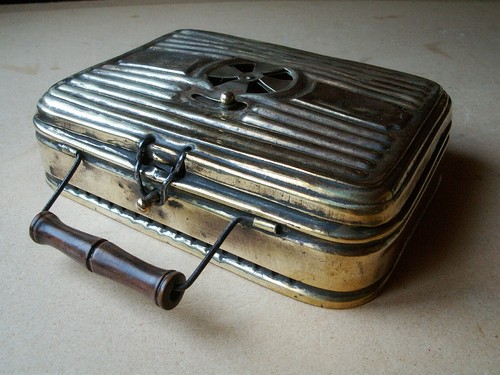 Ancienne chauferette laiton - ancienne,