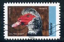 STAMP / TIMBRE FRANCE OBLITERE AUTOADHESIF FAUNE // N° 1394 CANARD DE BARBARIE