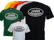 T-shirt marqué JAWA, moto