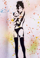 SPACO signé  FILLE girl OURS