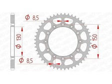 Couronne AFAM 44 dents acier