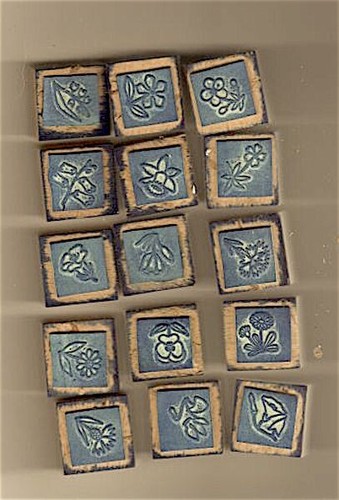 Boite anciens tampons - boite,