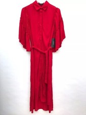 Robe Midi À Manches Volantes