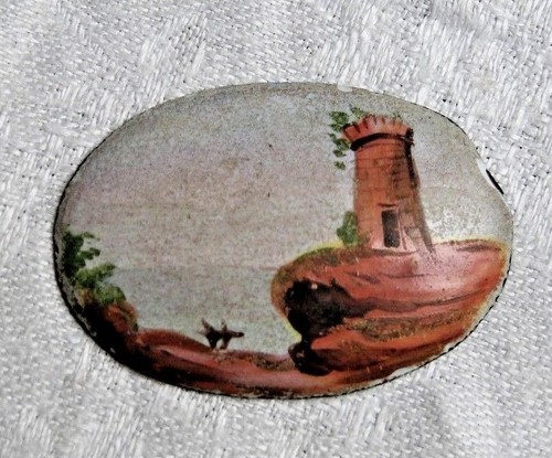 Ancienne plaque bombée - , émail