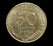 50 Centimes 1964 Marianne France 