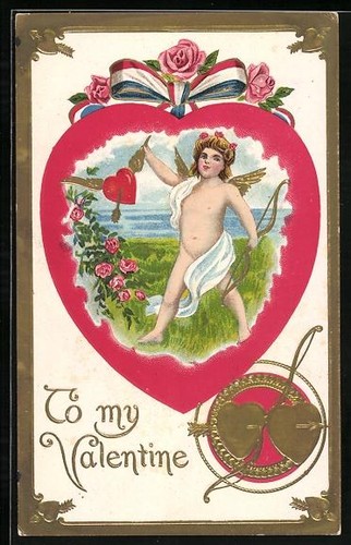 Carte postale amor jour de - le,