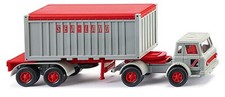 WIKING - Camion avec porte container et container 20 pieds SEA-LAND – INTERNA...