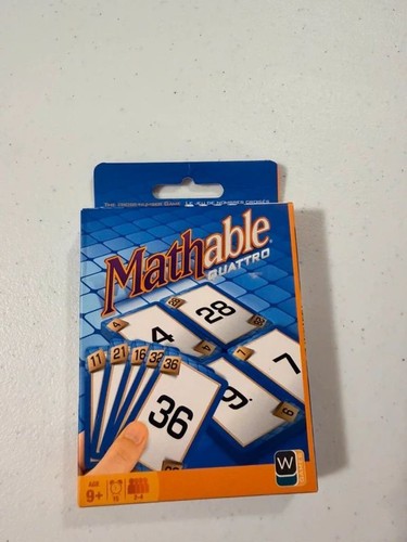 Mathable quattro card game - mathable,