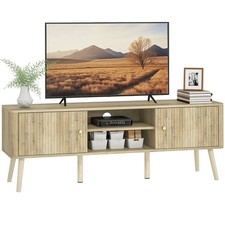 HOMCOM Meuble TV 140x35x49cm