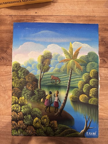 Ancien tableau hst haïti art - tableau,