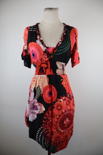 Desigual robe midi manches - robe,