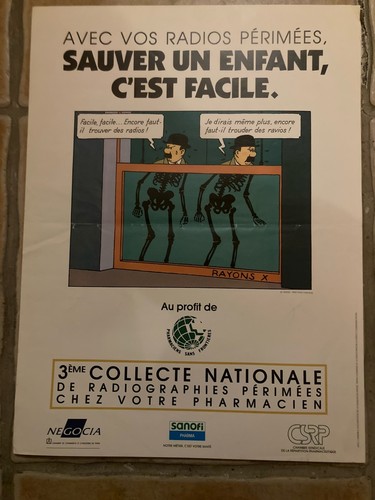 Affiche tintin 1993 - affiche,