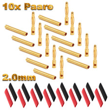 10 paires de fiches 2 mm 2,0