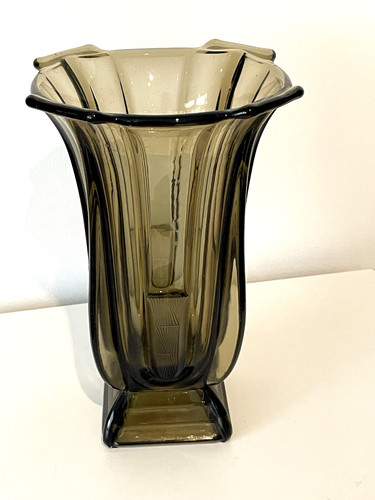 Vase art déco verre - art, en
