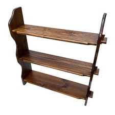 Étagère Brutaliste Vintage en Chêne Massif, Système à Clavettes, 1950