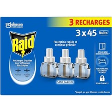 RAID Lot de 3 Recharge Liquide