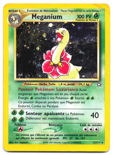Carte pokémon meganium 111 - carte, 11/111