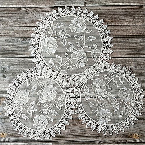Napperon rond dentelle - napperon,