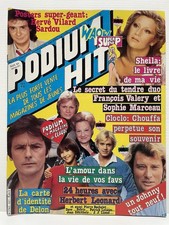 Revue PODIUM HIT 117 Sheila Johnny Hallyday Michel Sardou Hervé Vilard Dave