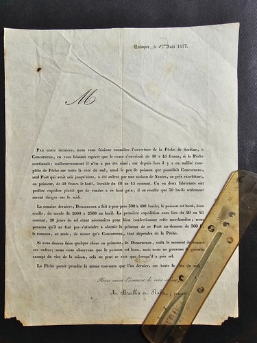 Courrier sur pêche - sur,