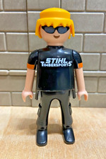 PLAYMOBIL Base 71422 Publicité Exclusivité STIHL TIMBERSPORTS Allemand Collector
