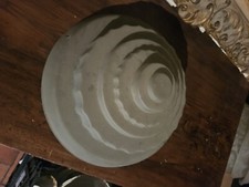 Coupe Art Deco lustre en verre