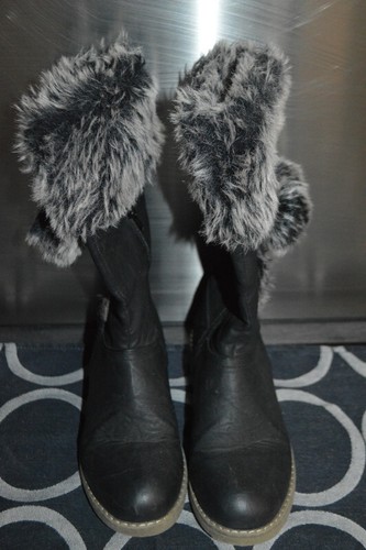 Bottines noire fourrure hiver