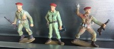 STARLUX  SOLDATS , JOUET ancien, 3 PARACHUTISTES, figurine collection 1