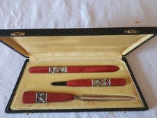 Nécessaire De Bureau Ancien Art Deco