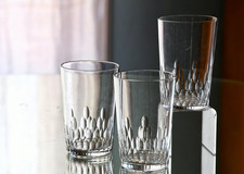 BACCARAT — trois Gobelets « Richelieu » en cristal taillé (x 3) | verres anciens