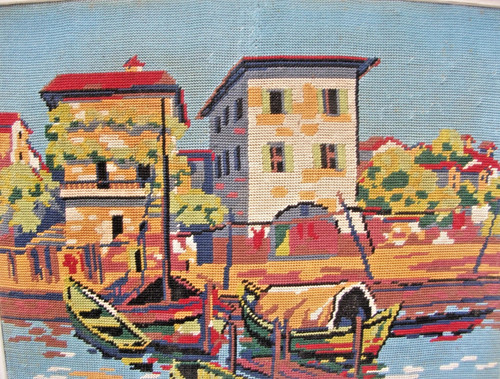 Tapisserie canevas paysage - tapisserie,