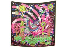 NEUF RARE FOULARD HERMES LA