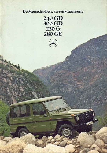 Catalogue brochure mercedes - brochure, g