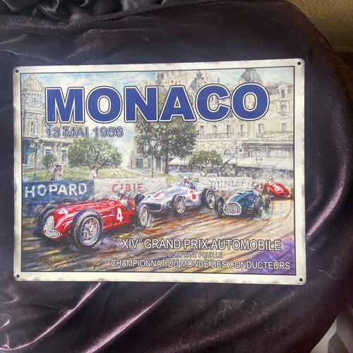Plaque métal monaco mai - , 13