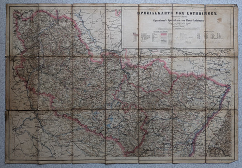 Spezialkarte von lothringen - spezialkarte,