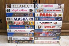 Lot de 20 cassettes / K7 vidéo VHS divers films action comédie ...