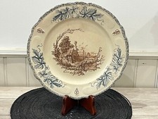 Assiettes plate en faience HB