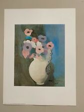 MARIE LAURENCIN « BOUQUET 1922 » RARE AUTHENTIQUE PETIT TIRAGE D'ART 1992