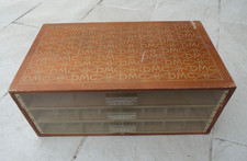 Meuble presentoir de métier DMC mercerie couture 3 tiroirs