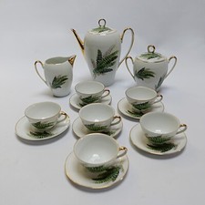 service à café années 50's 70's vintage 1950 1970 en porcelaine Limoges