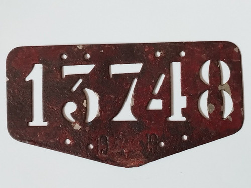 1919 plaque vélo - , suisse