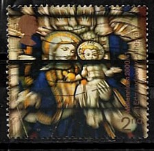2000. Grande-Bretagne. Millénaire. Vitrail la Vierge et l'Enfant. N°2207.