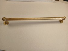 Ancienne barre de gîte en bronze, marine, bateau. déco porte serviettes...