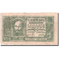 Billet, Viet Nam, 50 Dông, Undated (1948-1949), KM:27c, TTB+
