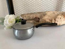 11⚜Ancienne Casserole et Son Couvercle Sipratic en Aluminium Pur Vintage Ø 12 Cm
